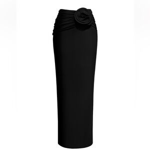 Magda Butrym x H&M- Maxi skirt with rose appliqué NWT
